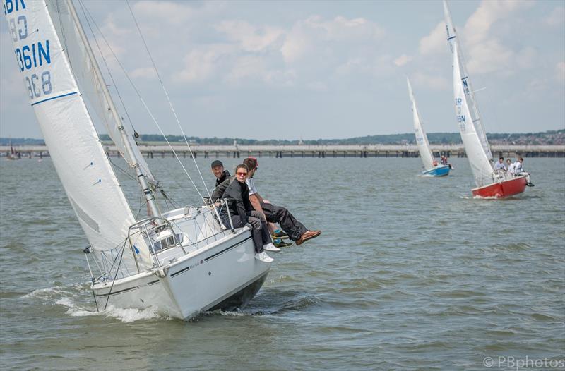 Medway Yacht Club Keelboat Regatta 2022 photo copyright Paul Babington taken at Medway Yacht Club and featuring the Sonata class