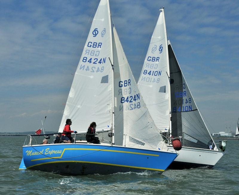 Medway Yacht Club Keelboat Regatta 2022 photo copyright Nick Champion / www.championmarinephotography.co.uk taken at Medway Yacht Club and featuring the Sonata class