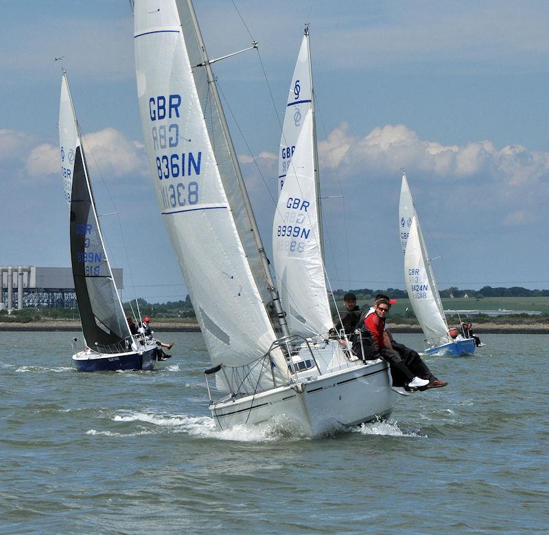 Medway Yacht Club Keelboat Regatta 2022 photo copyright Nick Champion / www.championmarinephotography.co.uk taken at Medway Yacht Club and featuring the Sonata class