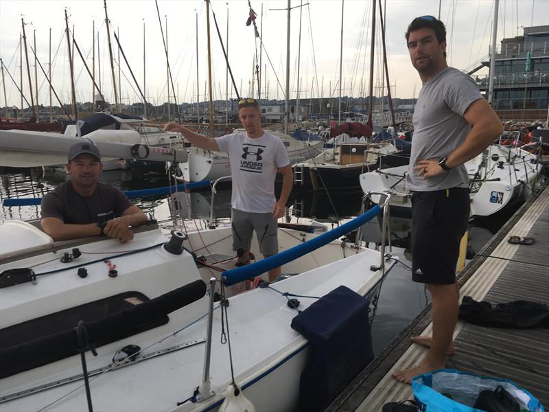 Sonatas preparing for the Nationals at Parkstone photo copyright Sarah Hornby taken at Parkstone Yacht Club and featuring the Sonata class