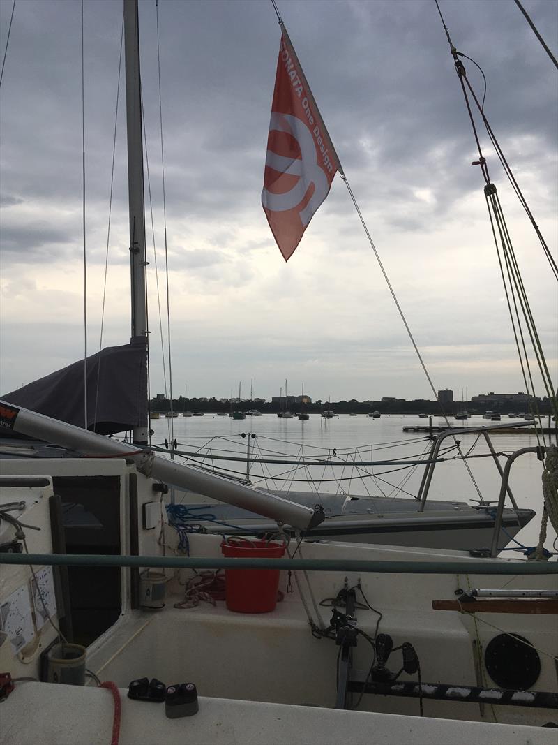 Sonatas preparing for the Nationals at Parkstone photo copyright Sarah Hornby taken at Parkstone Yacht Club and featuring the Sonata class