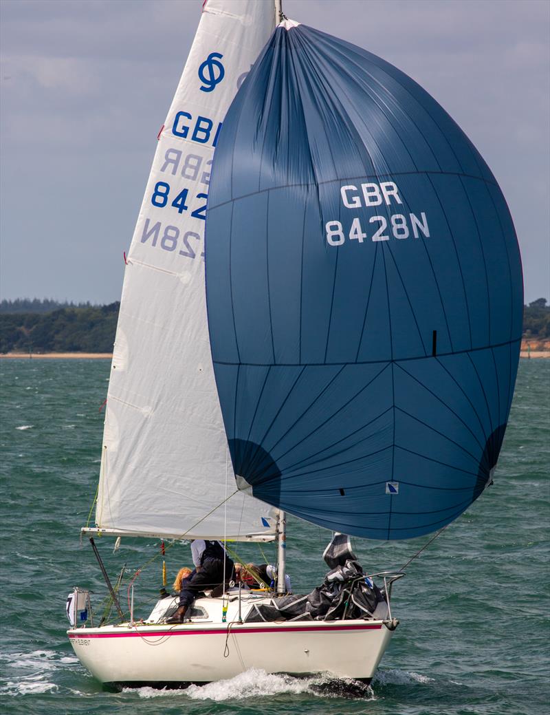 IRC 7 fleet on Day 4 of Cowes Week 2025 photo copyright Martin Augustus / www.sailingimages.co.uk taken at Cowes Combined Clubs and featuring the Sonata class