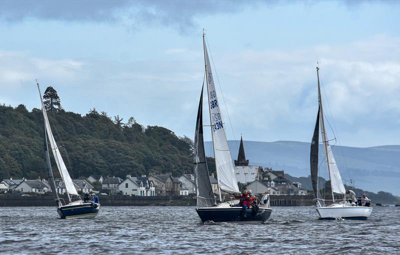 The leading Sonatas beating up past Strone - Polaris Regatta at Holy Loch - photo © Trevor James