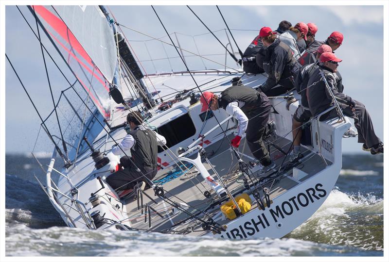 Mitsubishi set for the Soto 40 South American Tour Stage 3 at Punta del Este photo copyright Matias Capizzano taken at Yacht Club Punta del Este and featuring the Soto 40 class