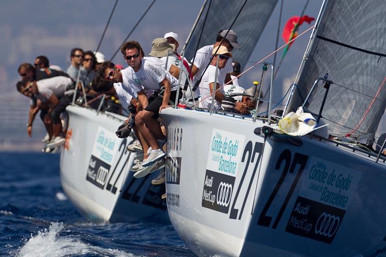 Audi MedCup Conde de Godo Barcelona Trophy Regatta day 1 photo copyright Ian Roman / Audi MedCup taken at  and featuring the Soto 40 class