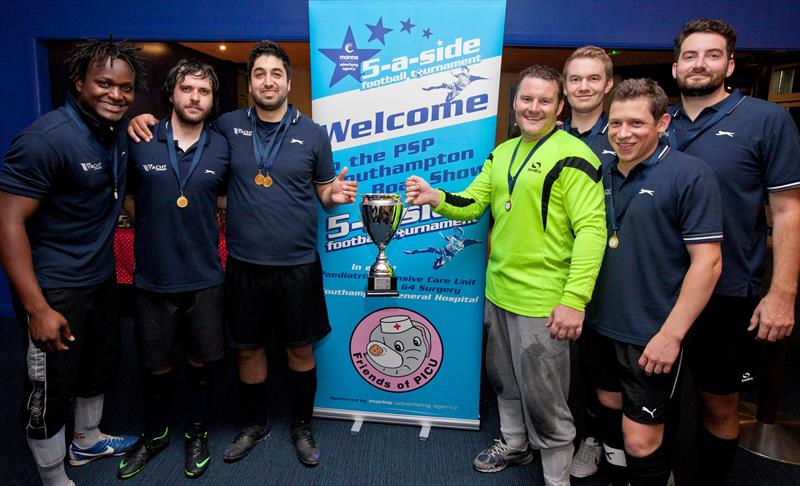 TheYachtMarket team win the Marine Advertising Agency Southampton Boat Show 5-a-side tournament photo copyright onEdition taken at  and featuring the  class