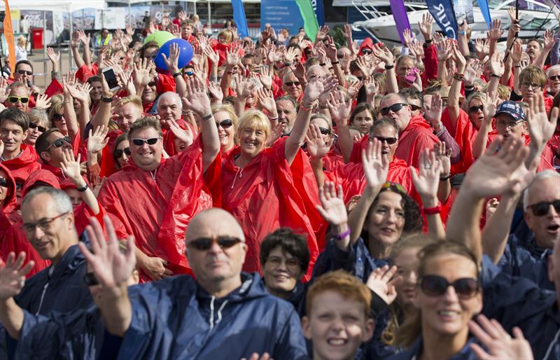 The Southampton Boat Show 2016 sets the world record for 'largest human image of a boat' photo copyright Southampton Boat Show taken at  and featuring the  class