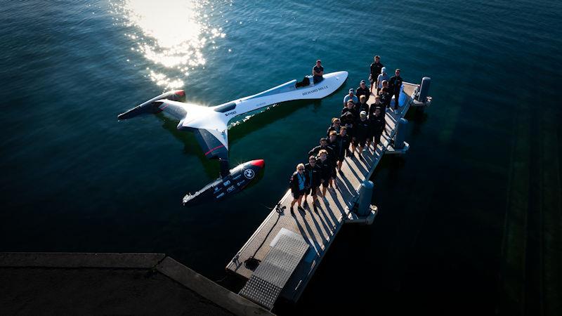 SP80 hits the water for the first time on Lake Geneva, Switzerland - photo © Guillaume Fischer