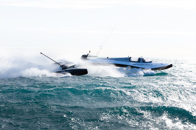 SP80 kiteboat reaches a peak speed of over 58 knots - photo © Guillaume Fischer