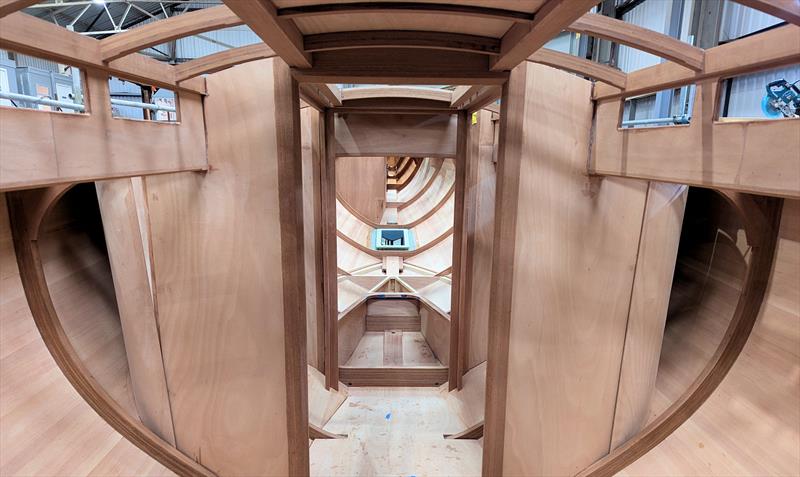 Q class yacht in build - photo © Mark Jardine