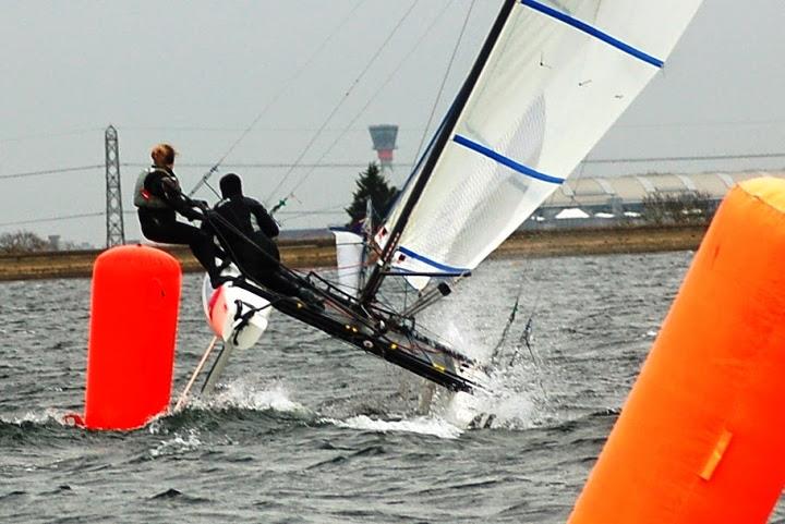 Cat racing at Datchet photo copyright DWSC taken at Datchet Water Sailing Club and featuring the Spitfire class