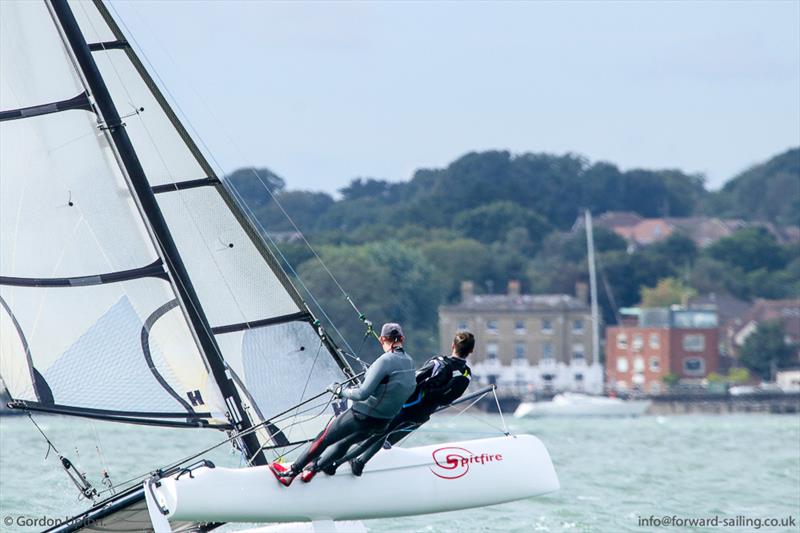 Spitfires and Nacra 15s at Weston photo copyright Gordon Upton taken at Weston Sailing Club and featuring the Spitfire class