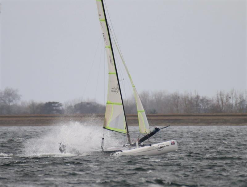 Strong winds for the Spitfire TT at Datchet photo copyright British Spitfire Class Associatio taken at Datchet Water Sailing Club and featuring the Spitfire class