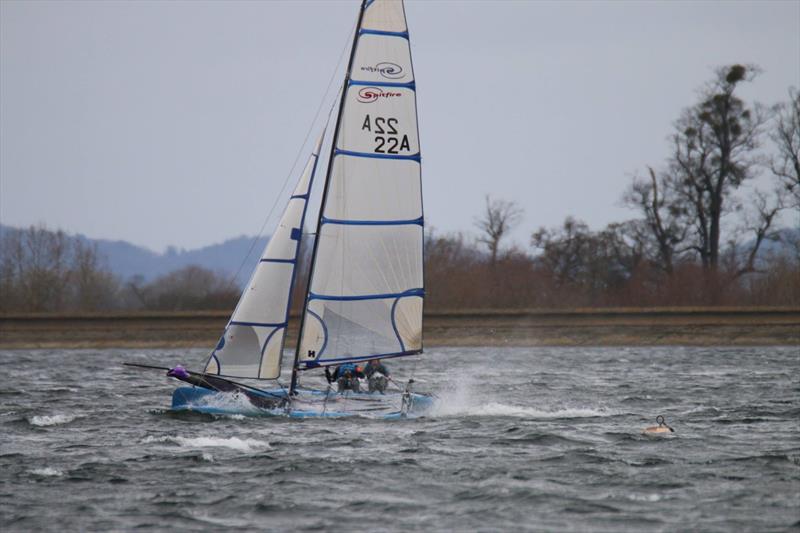 Strong winds for the Spitfire TT at Datchet photo copyright British Spitfire Class Associatio taken at Datchet Water Sailing Club and featuring the Spitfire class