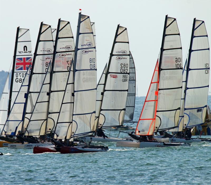 Spitfire Nationals at Stokes Bay photo copyright Charlie Stacey taken at Stokes Bay Sailing Club and featuring the Spitfire class