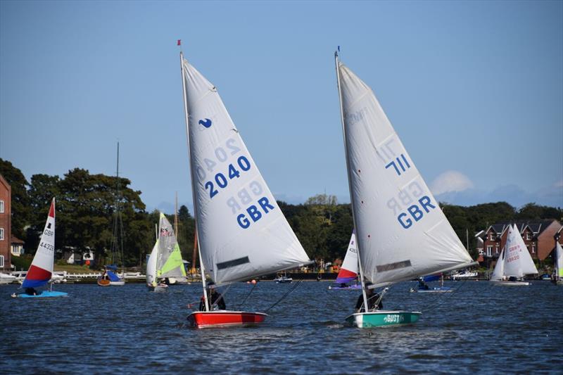 Ellie (2040) and Pippa (711) Edwards, 1st and 2nd in the Fast Handicap fleet at the Broadland Youth Regatta photo copyright Trish Barnes taken at Waveney & Oulton Broad Yacht Club and featuring the Splash class