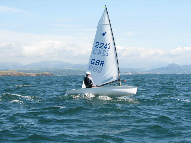 Racing during the Splash worlds at Pwllheli photo copyright Gareth Roberts taken at Pwllheli Sailing Club and featuring the Splash class