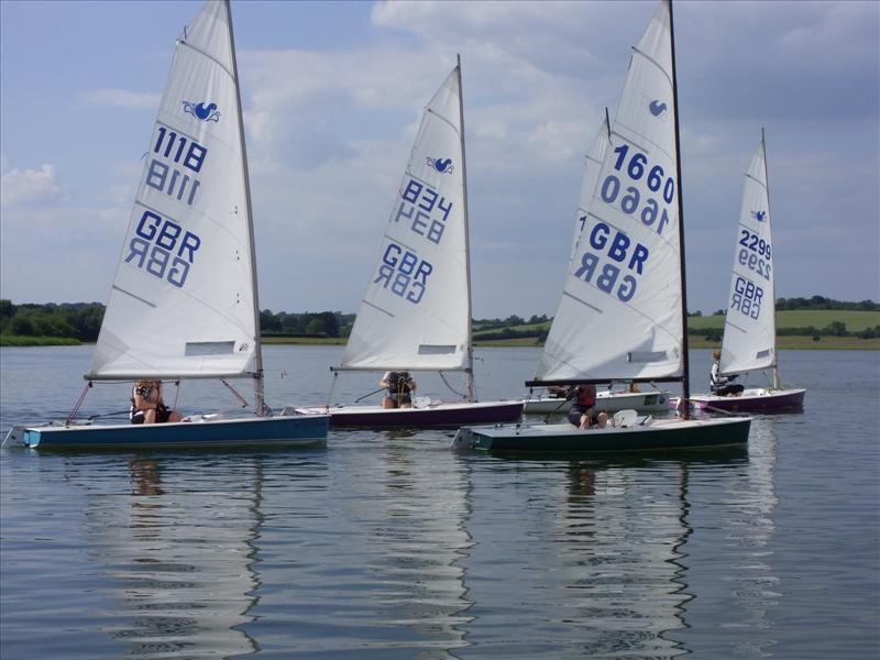 Light conditions at the UK Splash Nationals photo copyright Chris Arnell taken at Hollowell Sailing Club and featuring the Splash class