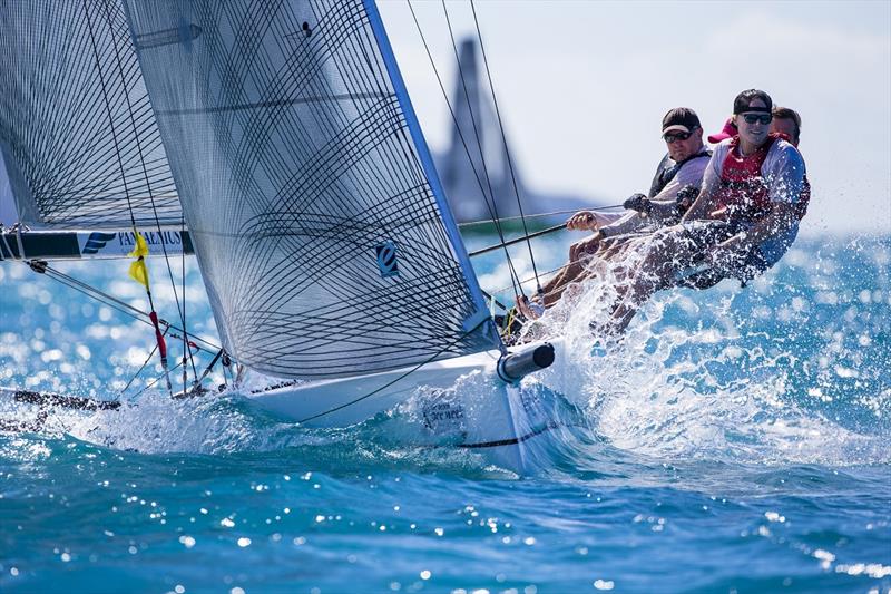 Sports Boat close up on day 1 of Airlie Beach Race Week photo copyright Andrea Francolini taken at Whitsunday Sailing Club and featuring the Sportsboats class