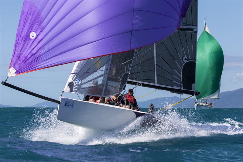 Sports boats light up. This one is Situation Normal. You bet it is! 2018 Airlie Beach Race Week photo copyright Andrea Francolini taken at Whitsunday Sailing Club and featuring the Sportsboats class