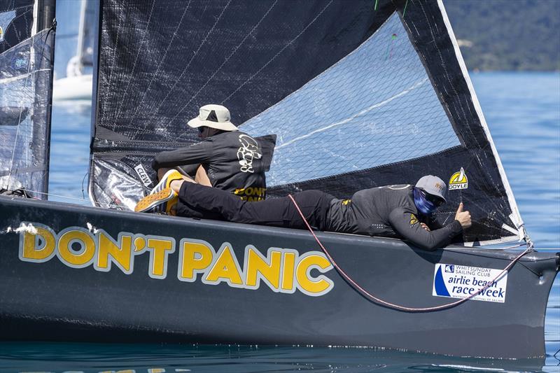 Julian Bethwaite's Don't Panic - Airlie Beach Race Week photo copyright Andrea Francolini / ABRW taken at Whitsunday Sailing Club and featuring the Sportsboats class