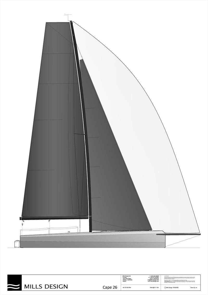 Cape 26 Sail Plan (07-03-) - photo © Mills Design