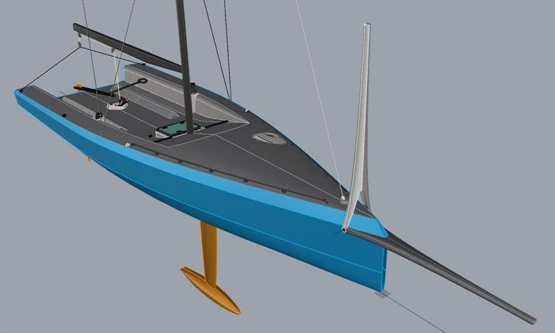 Cape 26 folding bowsprit - photo © Mills Design