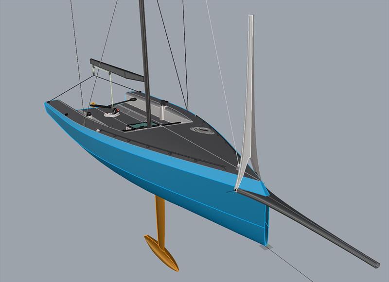 Cape 26 folding bowsprit - photo © Mills Design
