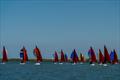 Squibs sail on the river Crouch during Squib Gold Cup 2025 at Royal Corinthian Yacht Club