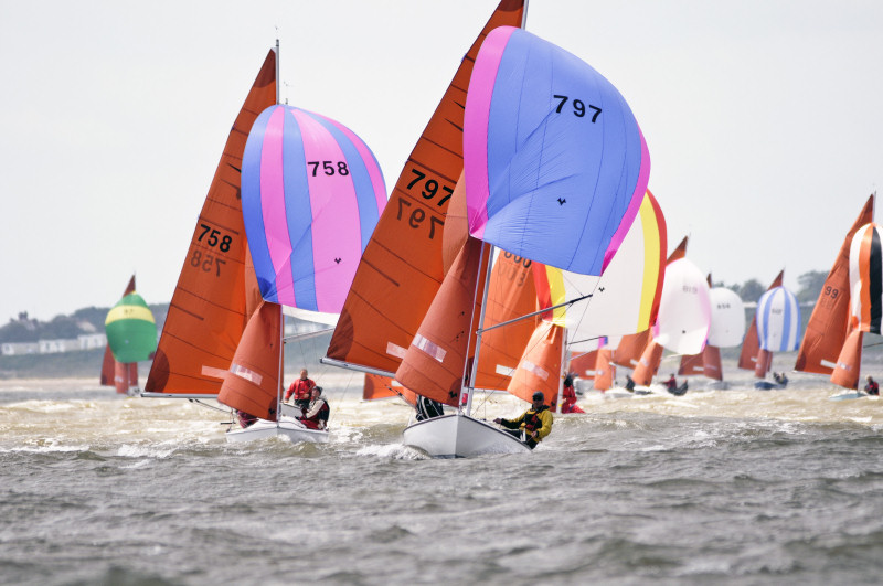 A perfect week for the 40th Anniversary Squib nationals at Lowestoft photo copyright www.tuckettphoto.com taken at Royal Norfolk & Suffolk Yacht Club and featuring the Squib class