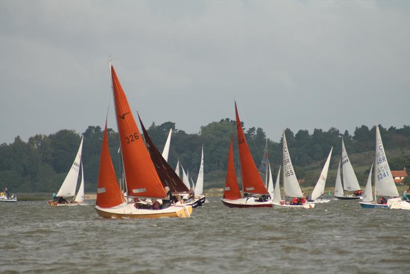 Beating behind the island during the Bart's Bash race at Waldringfield photo copyright Alexis Smith taken at Waldringfield Sailing Club and featuring the Squib class