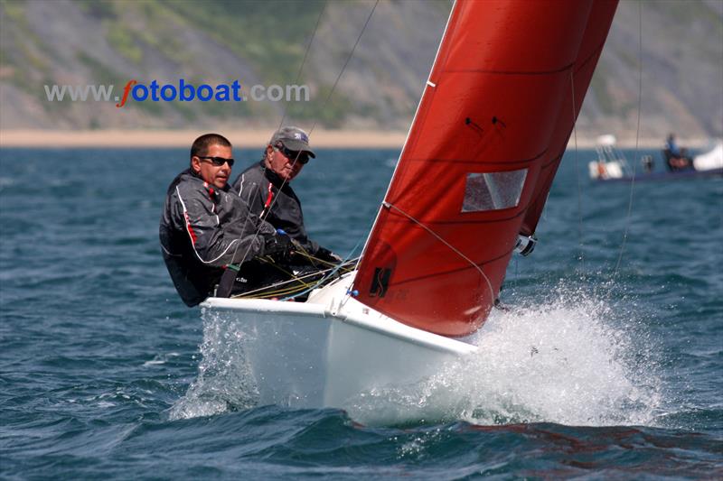 Squib Nationals at Weymouth photo copyright Mike Rice / www.fotoboat.com taken at Weymouth Sailing Club and featuring the Squib class