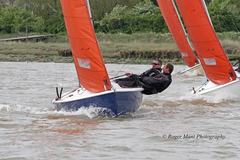 Malcolm Hutchings and Andy Ramsey, winners of the Squib Gold Cup at Burnham photo copyright Roger Mant taken at Royal Corinthian Yacht Club and featuring the Squib class
