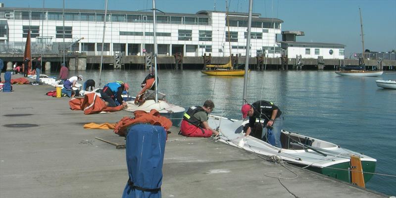 Squib Coaching with Nigel and Jack Grogan in Dun Laoghaire photo copyright Vincent Delany taken at Royal St George Yacht Club and featuring the Squib class