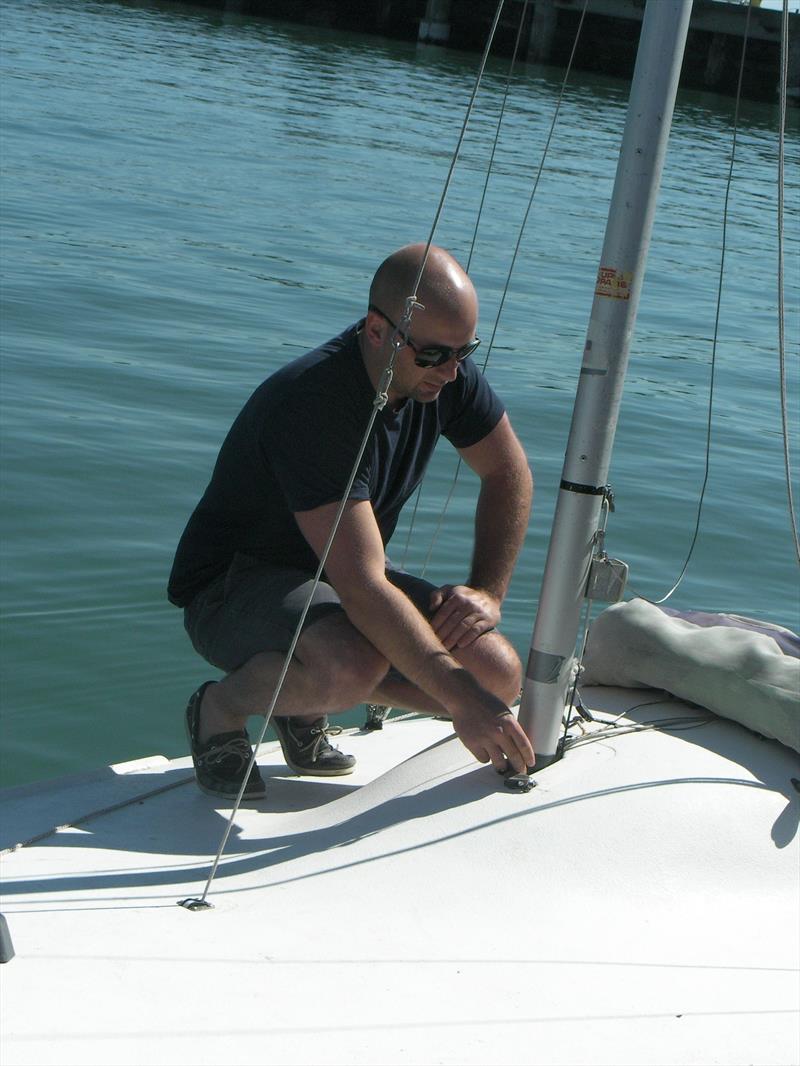 Squib Coaching with Nigel and Jack Grogan in Dun Laoghaire photo copyright Vincent Delany taken at Royal St George Yacht Club and featuring the Squib class