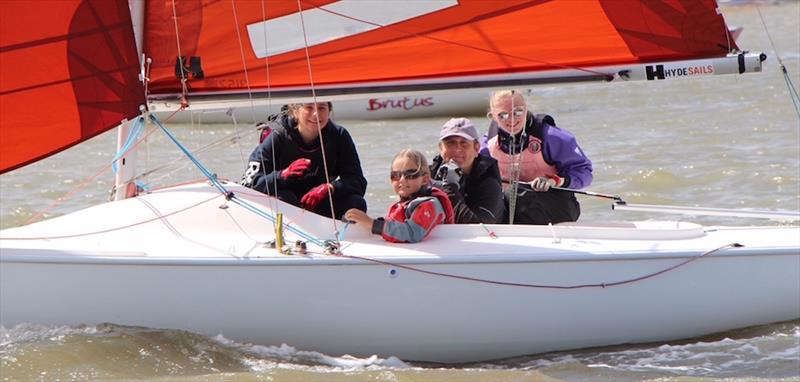 Corinthian Otters Squib sailing in Burnham photo copyright Chris Cox taken at Royal Corinthian Yacht Club, Burnham and featuring the Squib class