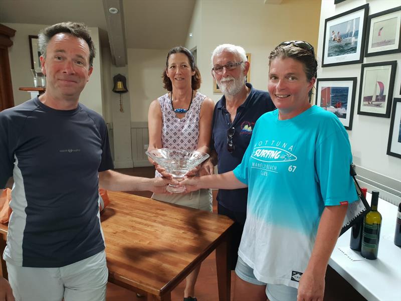 Colm Dunne & Fiona Ward on Allegro win the Irish Squib Southern Championship at Kinsale photo copyright Michele Kennelly taken at Kinsale Yacht Club and featuring the Squib class