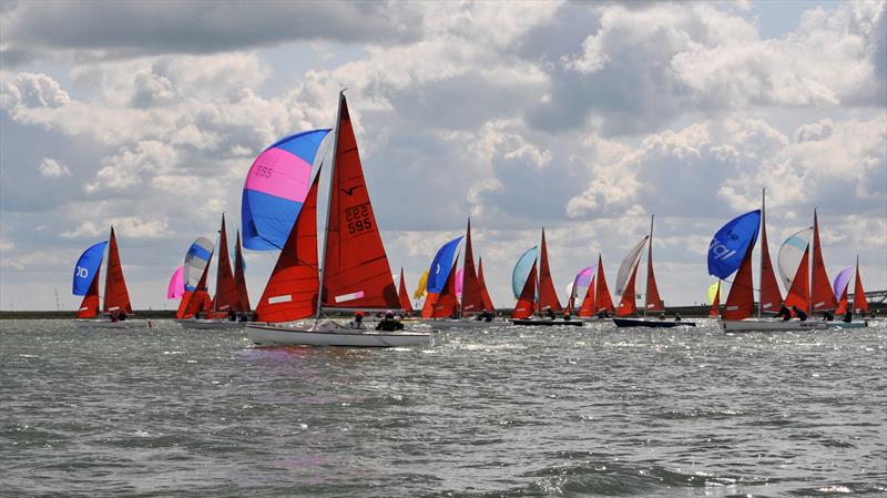 Burnham Week day 1 photo copyright Alan Hanna taken at Royal Corinthian Yacht Club, Burnham and featuring the Squib class