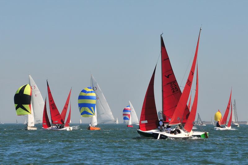 Burnham Week Day 2 photo copyright Alan Hanna taken at Royal Burnham Yacht Club and featuring the Squib class