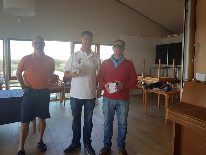 Gordon Patterson and Ross Nolan finish 2nd in the Irish Squib Inlands at Lough Derg photo copyright Fiona Ward taken at Lough Derg Yacht Club and featuring the Squib class