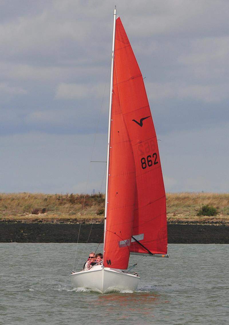 Brutus during the Jimmy Starling Regatta at Burnham Sailing Club  photo copyright Alan Hanna taken at Burnham Sailing Club and featuring the Squib class