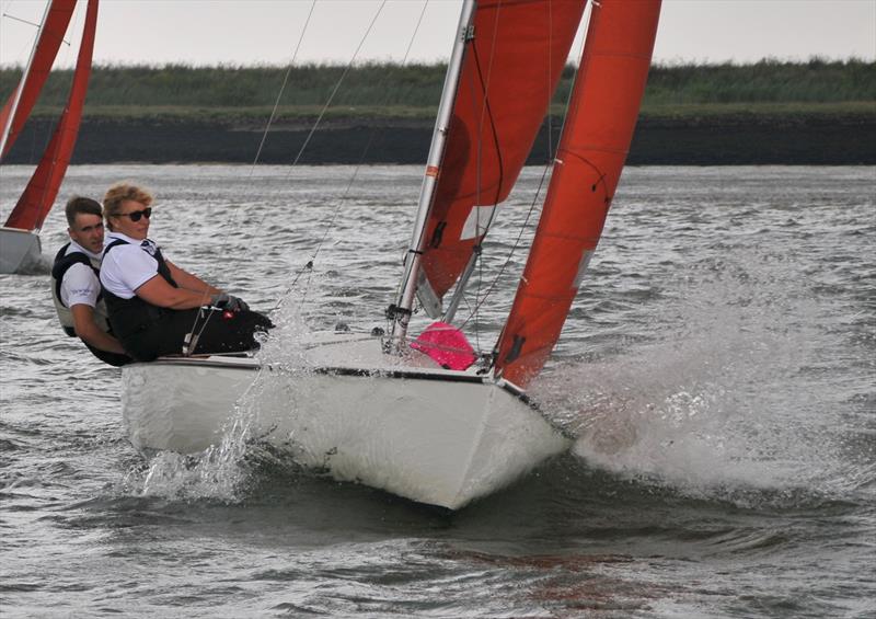 Susan Hardy and Ben Hutton Penman in Jill during the Jimmy Starling Trophy at Burnham Sailing Club photo copyright Alan Hanna taken at Burnham Sailing Club and featuring the Squib class