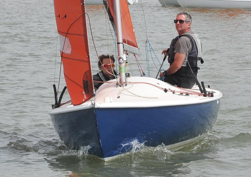 Malcolm and Jacqui Hutchings in Lady Penelope during the Jimmy Starling Trophy at Burnham Sailing Club photo copyright Alan Hanna taken at Burnham Sailing Club and featuring the Squib class