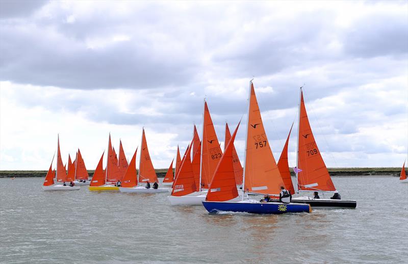 The Squibs turned out in force for the five-race series at Burnham Week 2021 photo copyright Roger Mant taken at Royal Burnham Yacht Club and featuring the Squib class