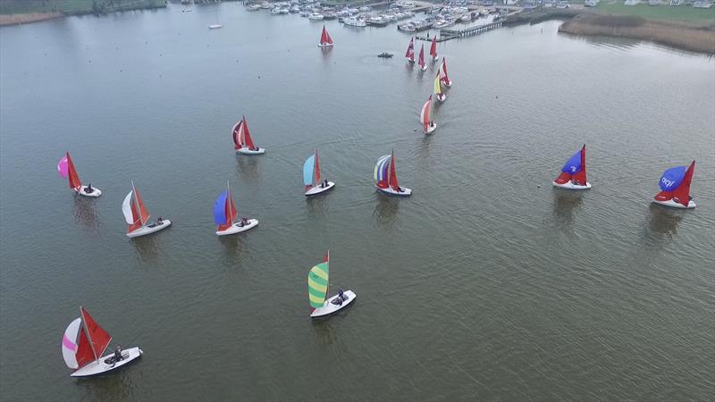 Broadland Squib Regatta at Waveney & Oulton Broad photo copyright Tim Horne taken at Waveney & Oulton Broad Yacht Club and featuring the Squib class