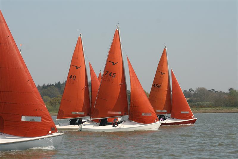 Squibs at the Waldringfield Easter Egg 2019 photo copyright Alexis Smith taken at Waldringfield Sailing Club and featuring the Squib class