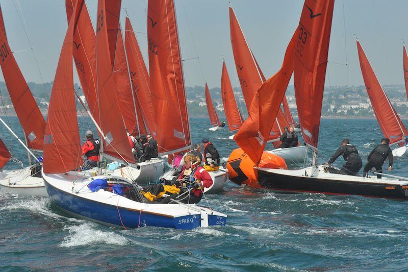 Busy mark rounding in the Squib fleet photo copyright Hyde Sails taken at  and featuring the Squib class