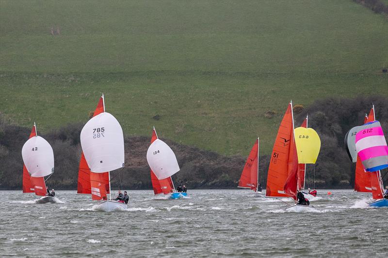 Squibs enjoying the breeze downwind in Kinsale photo copyright Bob Bateman taken at Kinsale Yacht Club and featuring the Squib class