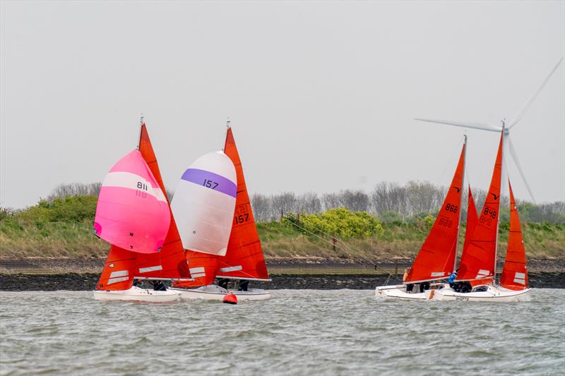 Squib Easter sailing at Royal Corinthian YC - 'Spoof' and 'Chequemate' battle - photo © Petru Balau Sports Photography / sports.hub47.com