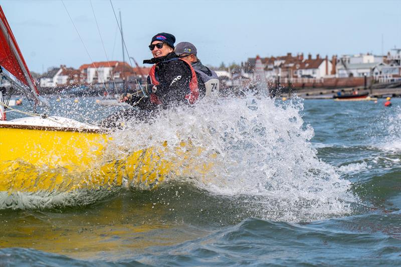 Squib Easter sailing at Royal Corinthian YC - Phil Aspinal and Julia Batchelor  - photo © Petru Balau Sports Photography / sports.hub47.com